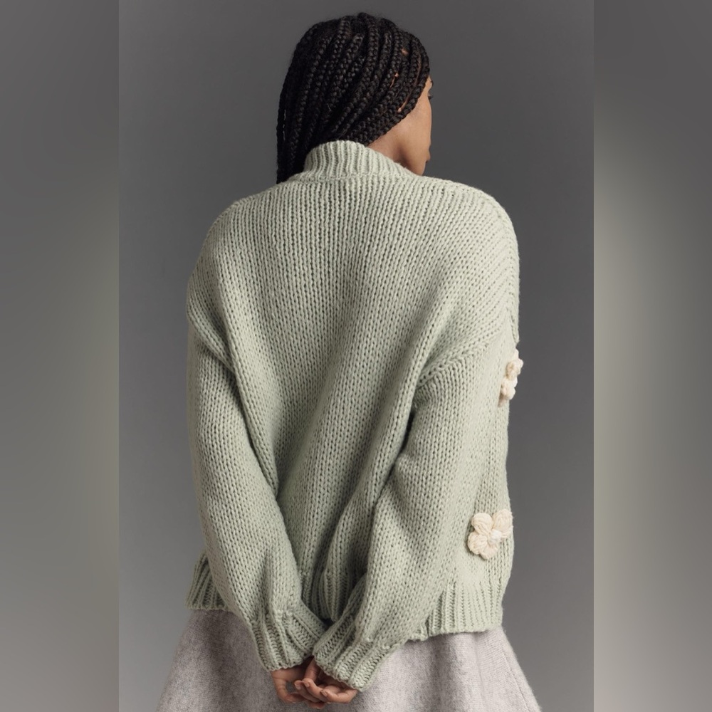 Susannah 3D Flower Cardigan Sweater 🌼 - Picture 4 of 8